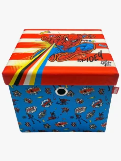 Marvel Spider-Man Puf med Opbevaringsboks, Multifarvet