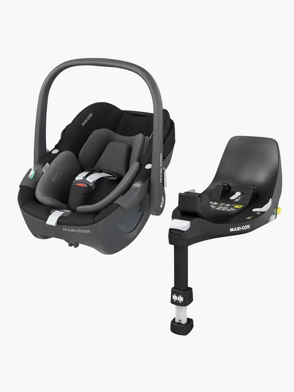 Maxi-Cosi Pebble 360 Autostol Baby inkl. FamilyFix 360 Base, Essential Black