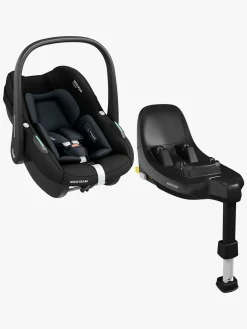 Maxi-Cosi Pebble S Autostol Baby inkl. FamilyFix S Base, Tonal Black