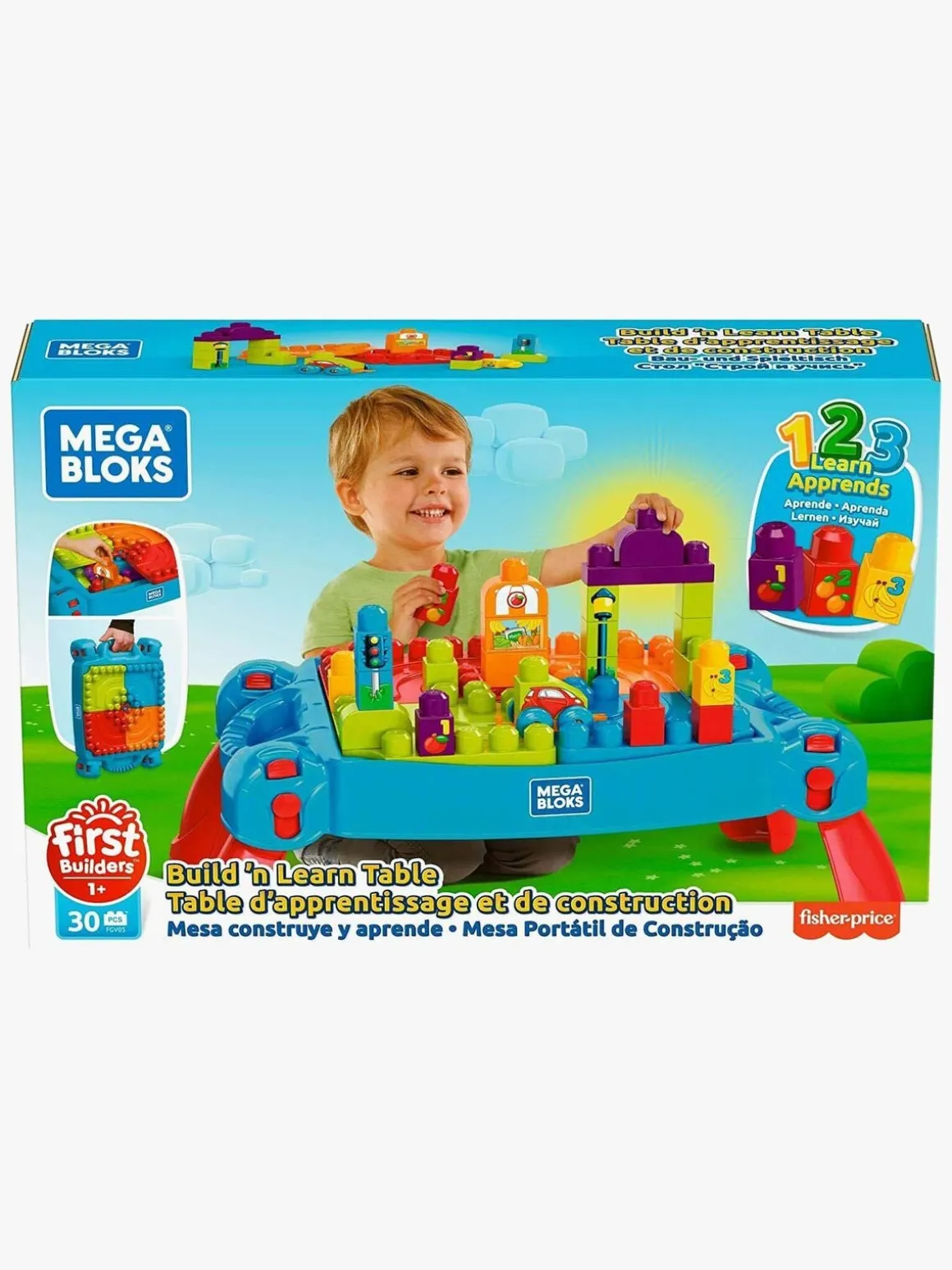 Mega Bloks Build 'n Learn Legebord med Byggeklodser