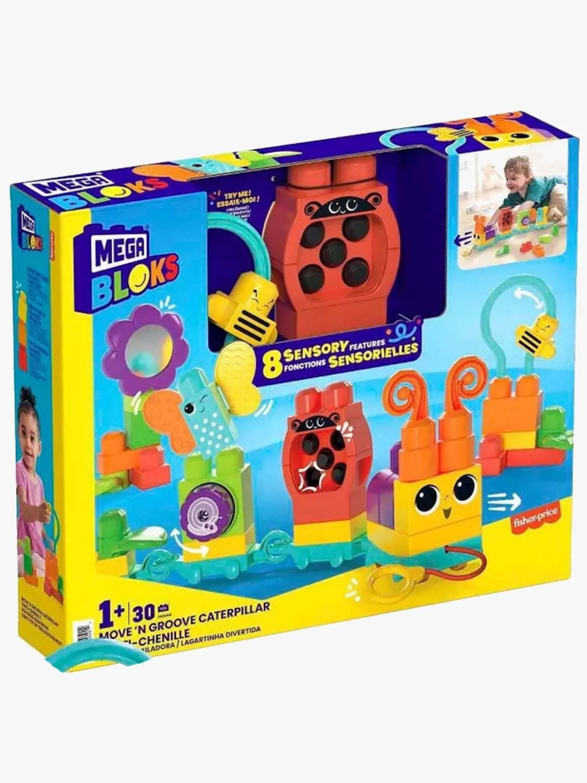 Mega Bloks Move 'n Groove Sommerfugletog Byggesæt