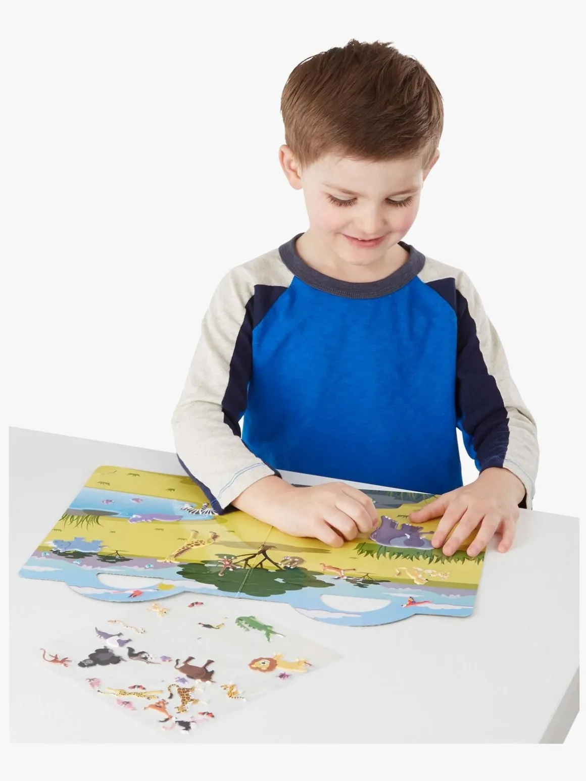 Melissa & Doug Klistermærkebog Safari 42 Stk.