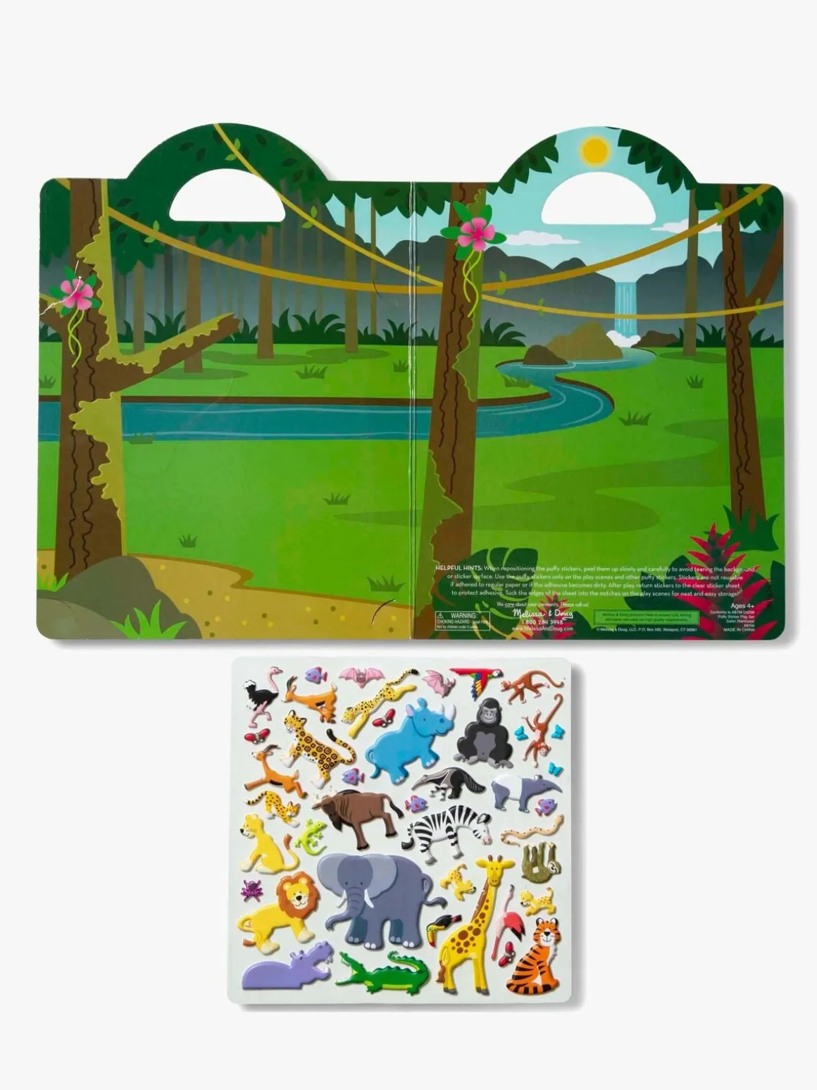 Melissa & Doug Klistermærkebog Safari 42 Stk.