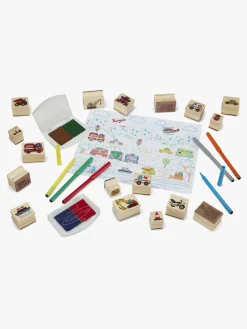 Melissa & Doug Træstempelset Biler
