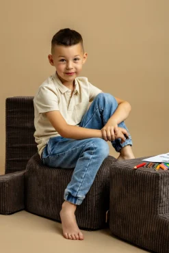 Meowbaby Foam Sæt 3 Elementer Kraftig Fløjl, Brun