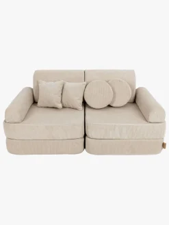 Meowbaby Play Pocket  Bygbar Sofa, Ecru