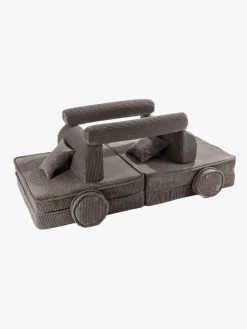 Meowbaby Play Premium Bygbar Sofa Kraftig Fløjl 80x50, Brun