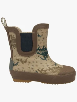 Mikk-Line Forede Gummistøvler Uldblanding, Coriander