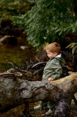 Mikk-Line Regnsæt med Seler, Dusty Olive