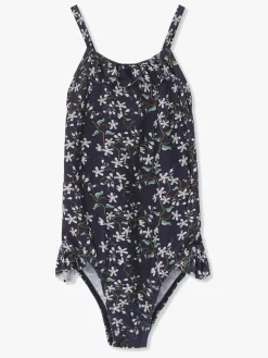 MINI A TURE Badedragt, Blå/Mønstret