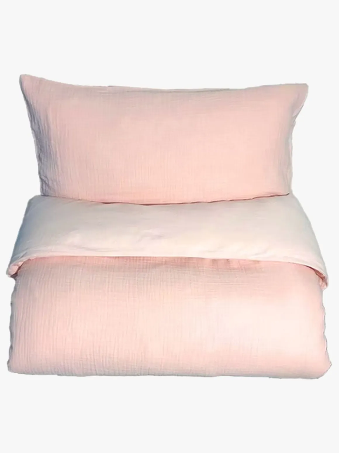 Mini Dreams Little Wave Sengesæt 100x130, Lyserød