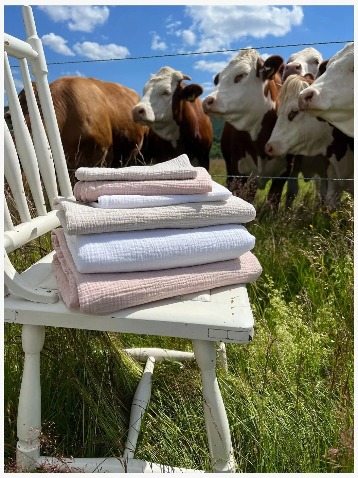 Mini Dreams Little Wave Sengesæt 100x130, Lyserød