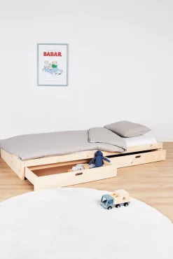 Minitude ATLAS Juniorseng 90x200, Natur