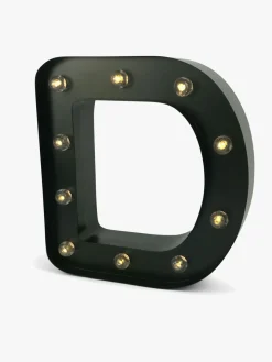 Minitude Bogstavslampe D, Sort