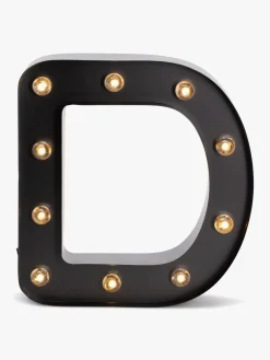 Minitude Bogstavslampe D, Sort