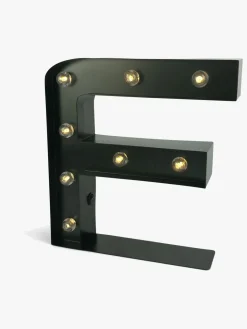 Minitude Bogstavslampe F, Sort