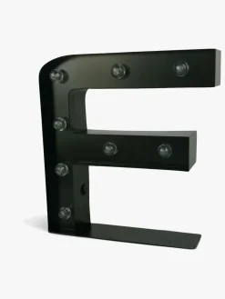 Minitude Bogstavslampe F, Sort