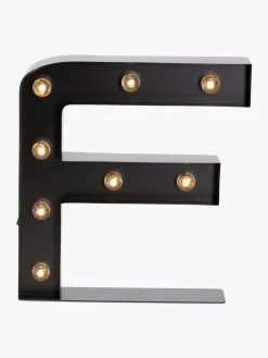 Minitude Bogstavslampe F, Sort