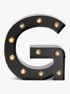 Minitude Bogstavslampe G, Sort