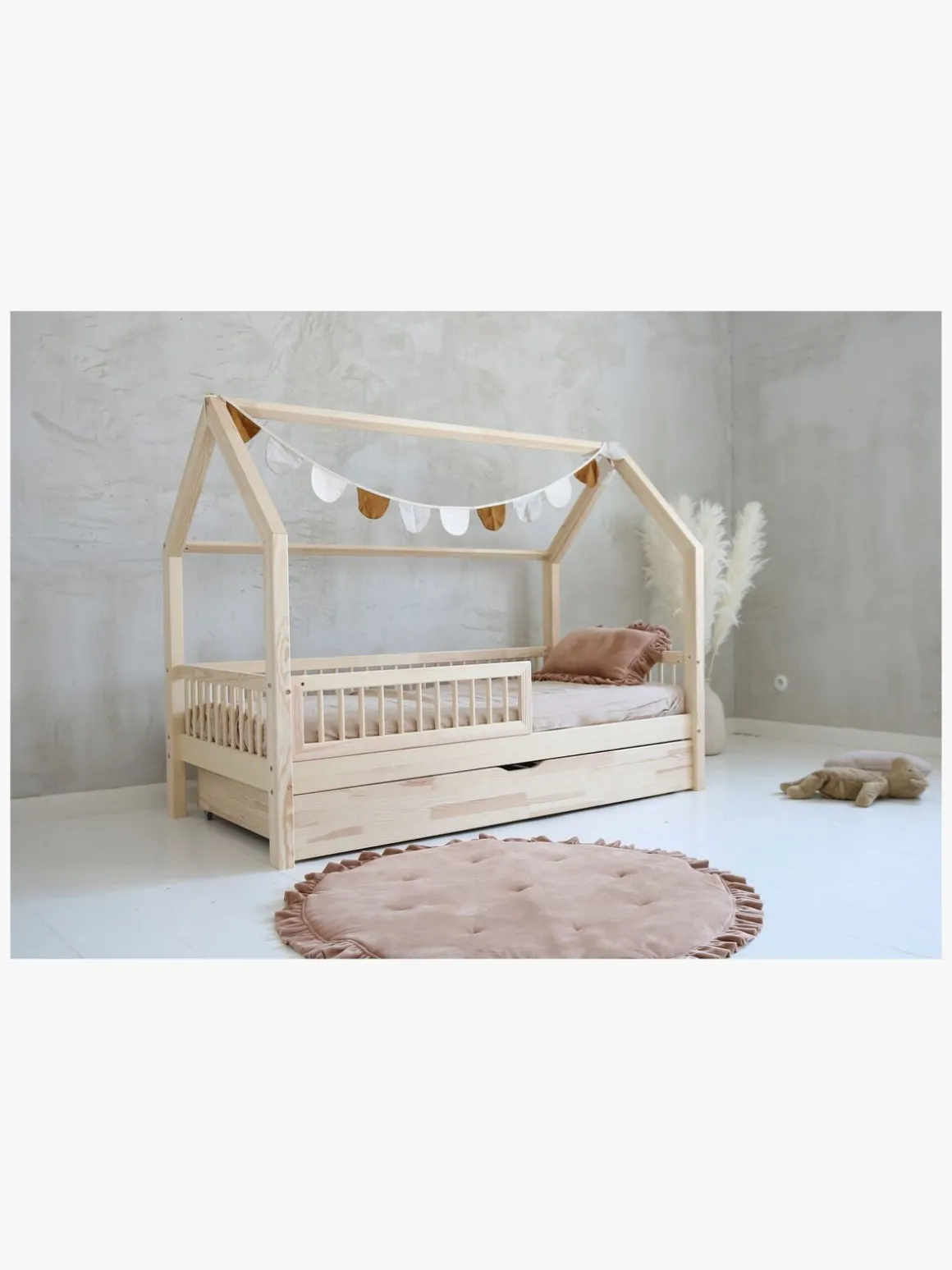 Minitude HUDSON Juniorseng 90x190, Natur