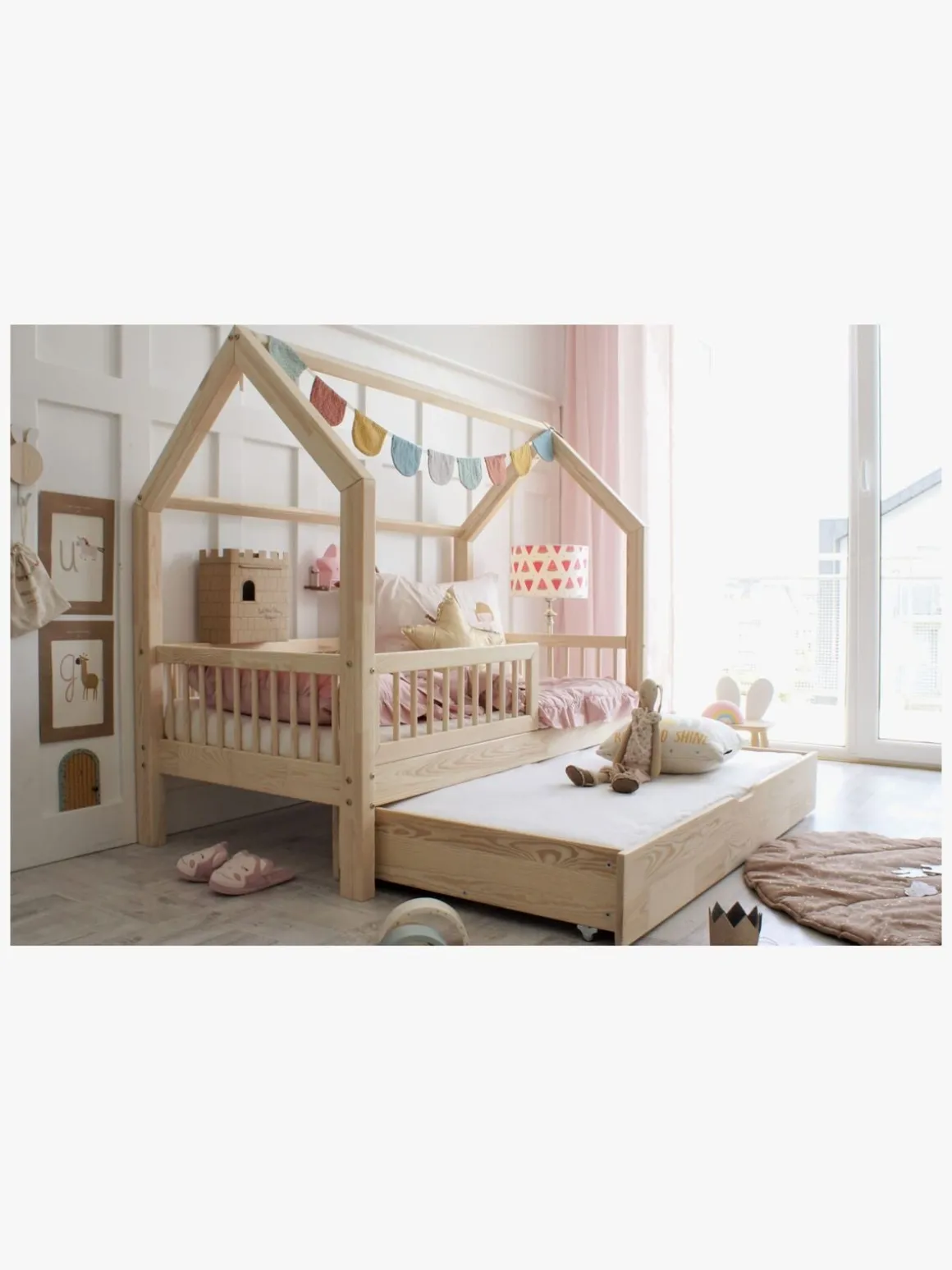 Minitude HUDSON Juniorseng 90x190, Natur