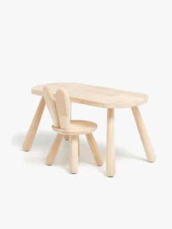 Minitude Minitude Nordic Skrivebord med Stol Kanin, Natur