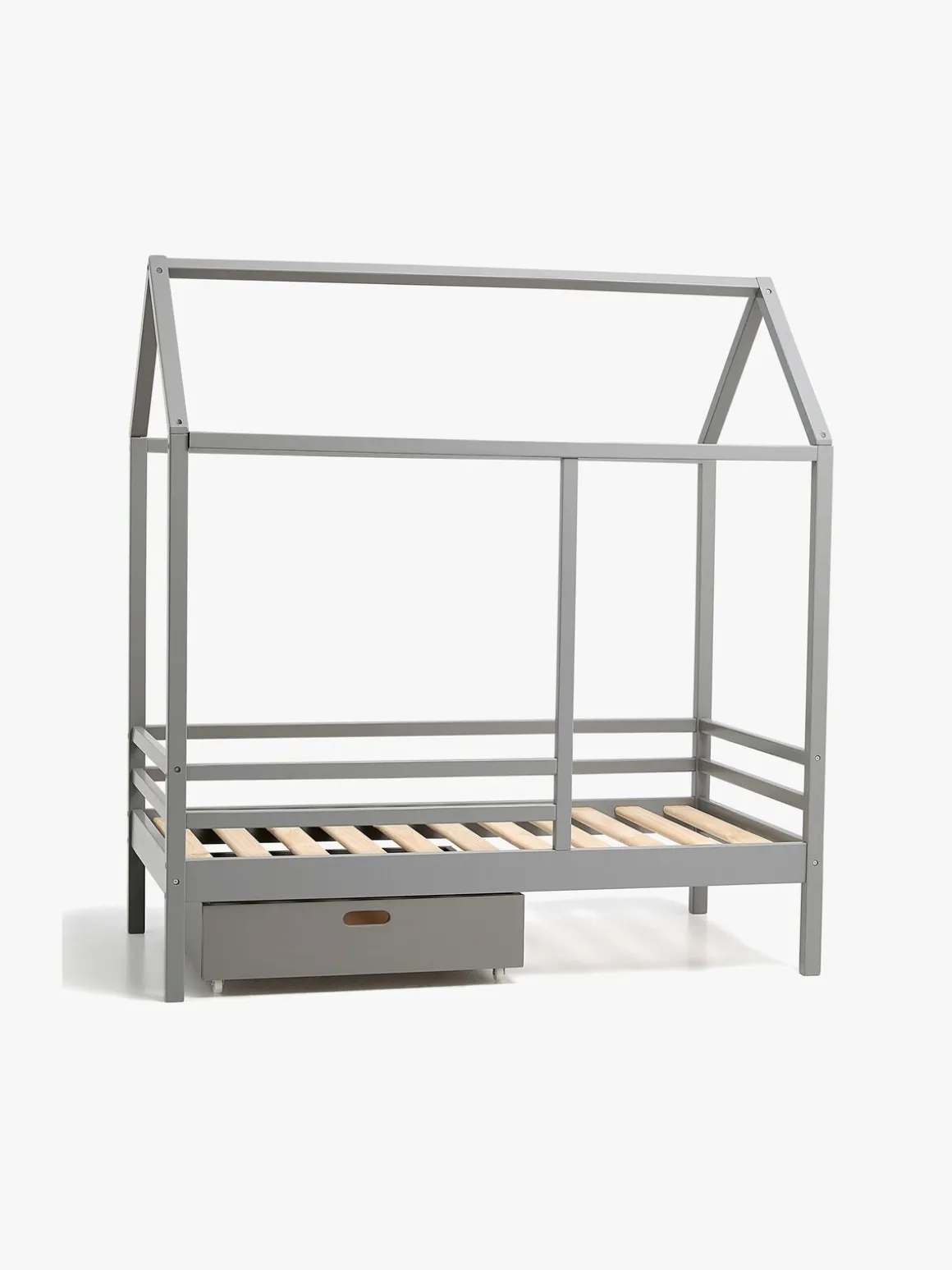 Minitude Nordic JAX Juniorseng 70x140 inkl. Sengeskuff, Grå