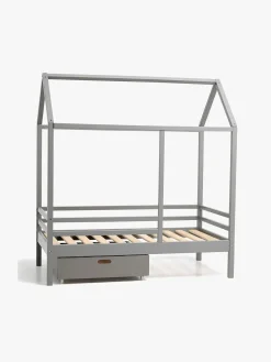 Minitude Nordic JAX Juniorseng 70x140 inkl. Sengeskuff, Grå