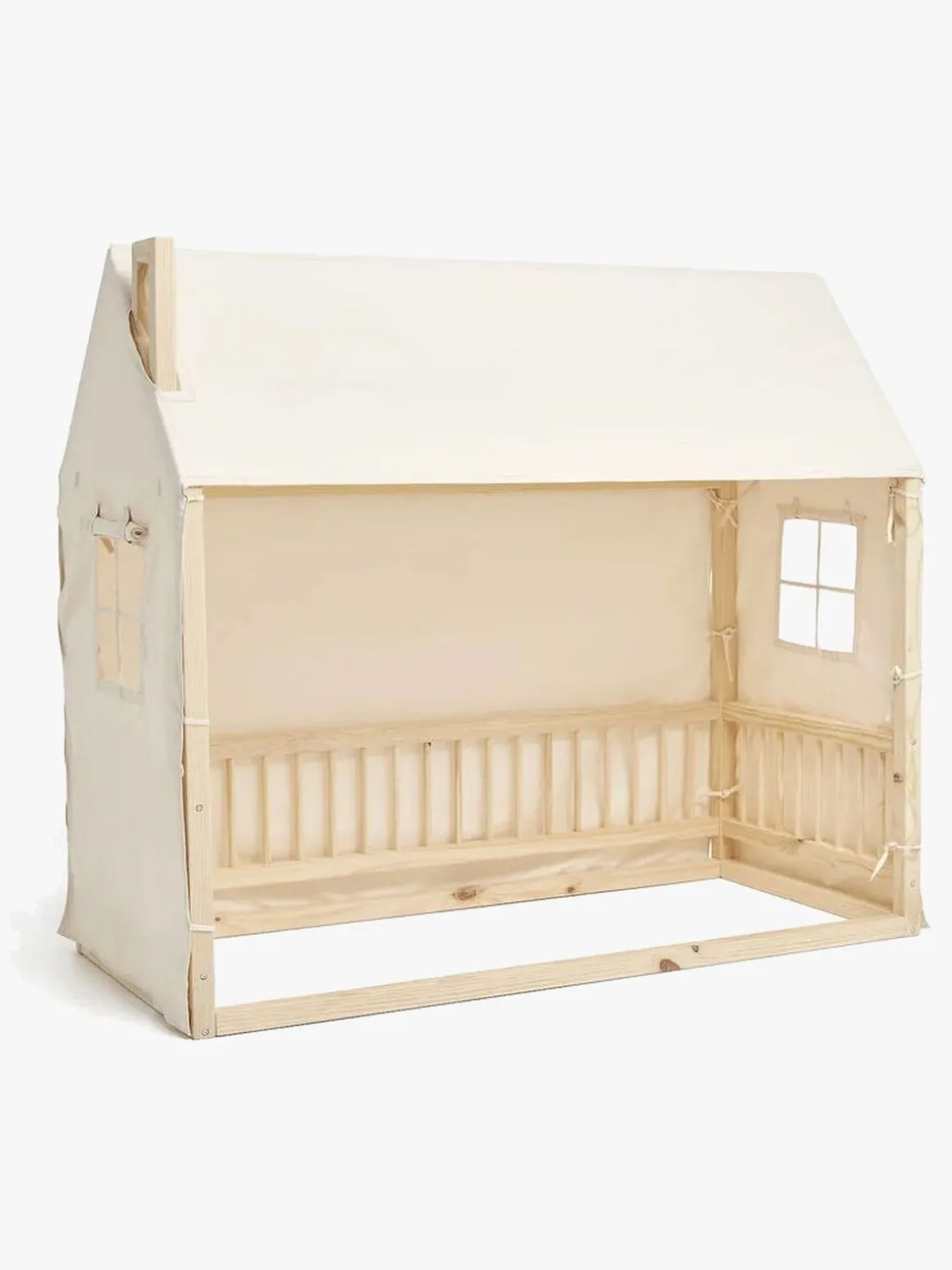 Minitude Nordic Mason Husseng 70x160 + Sengehimmel, Hvid