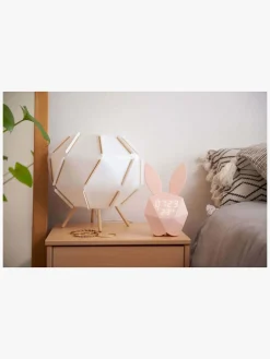 MOB Vækkeur med Natlampe Kanin, Lyserød