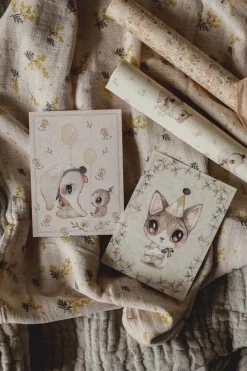 Mrs Mighetto Invitationer, Ellie and Meow 2-pack