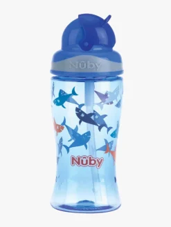 Nûby Drikkedunk m. Sugerør 360 ml, Blå