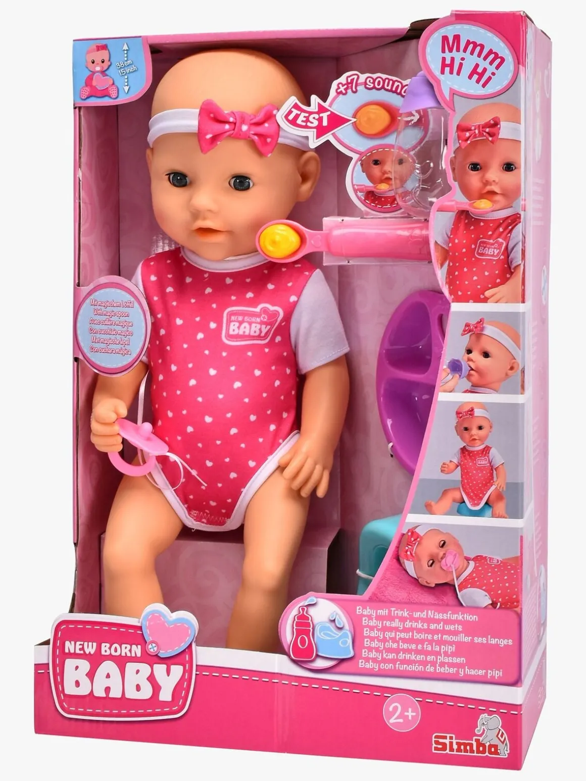 New Born Baby Sulten Dukke 38 cm