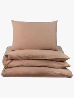 NG Baby Sengesæt Tremmeseng Musselin 100x130, Brown