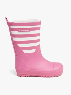 Nordbjørn Dunder Forede Gummistøvler, Fuschia/White