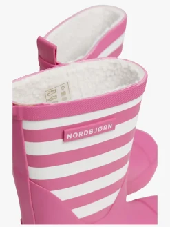Nordbjørn Dunder Forede Gummistøvler, Fuschia/White