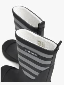 Nordbjørn Dunder Forede Gummistøvler, Grey/Black