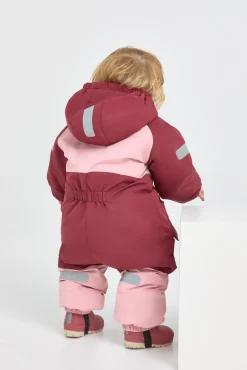 Nordbjørn Fernie Babyflyverdragt, Silver Pink/Oxblood Red