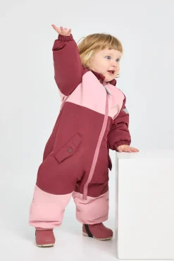 Nordbjørn Fernie Babyflyverdragt, Silver Pink/Oxblood Red
