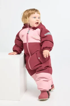 Nordbjørn Fernie Babyflyverdragt, Silver Pink/Oxblood Red