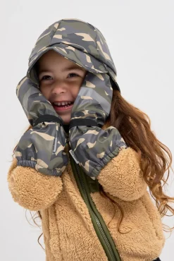 Nordbjørn Fjord Foret Regnhue & Vanter, Hide and Seek Green