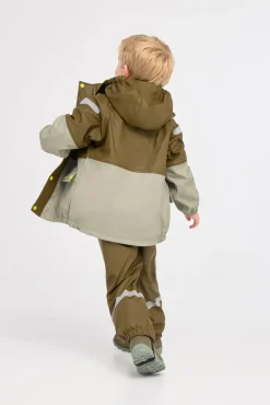 Nordbjørn Molde Foret Regnsæt, Dark Olive/Shadow