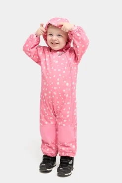 Nordbjørn Orrvik Softshell Babyflyverdragt, Aurora Pink Dit Dots