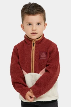 Nordbjörn Rydal Fleecetrøje, Madder Brown/Rose Dawn/Oatmeal