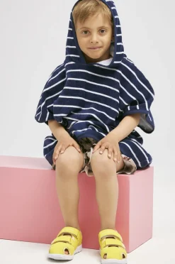 Nordbjørn Skrea Badeponcho, Navy Stripe
