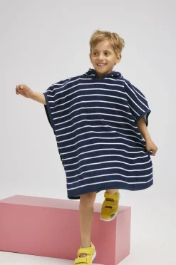 Nordbjørn Skrea Badeponcho, Navy Stripe