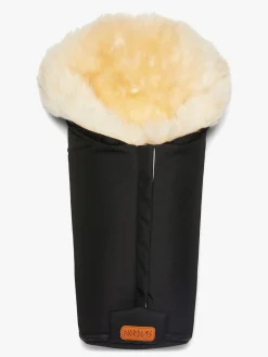 Nordlys Idun Mini Kørepose Lammeskind, Black/Natural