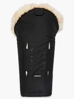 Nordlys Idun Mini Kørepose Lammeskind, Black/Natural