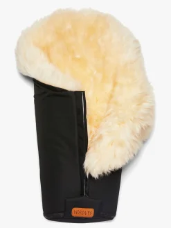 Nordlys Idun Mini Kørepose Lammeskind, Black/Natural