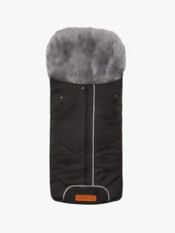 Nordlys Saga Lammeskindskørepose, Black/Grey